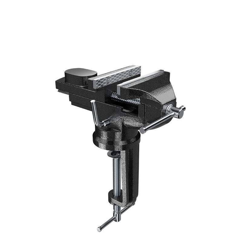 DELIXI Bench Vise, Small Multifunctional Household Universal Mini Bench Vise, Workbench Vise, Flat Jaw Bench Vise