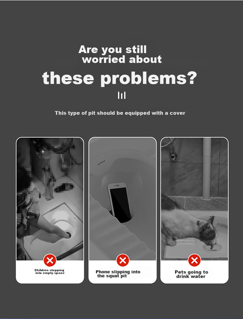 Muvi Toilet Squatting Device, Odor Prevention Blocker, Squatting Pit Deodorizer, Bathroom Drain Pipe Anti-Odor And Anti-Smell Specialized Device 3