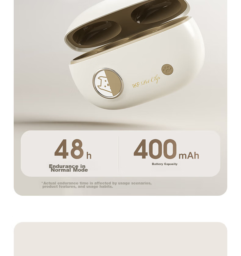 IKF PetClip True Wireless Bluetooth Headphones, Open-Ear Clip-On Bone Conduction Wireless Earphones, HiFi Sound Quality, Long Battery Life, Suitable for Sports And Students, Compatible with Phones, Khaki 21