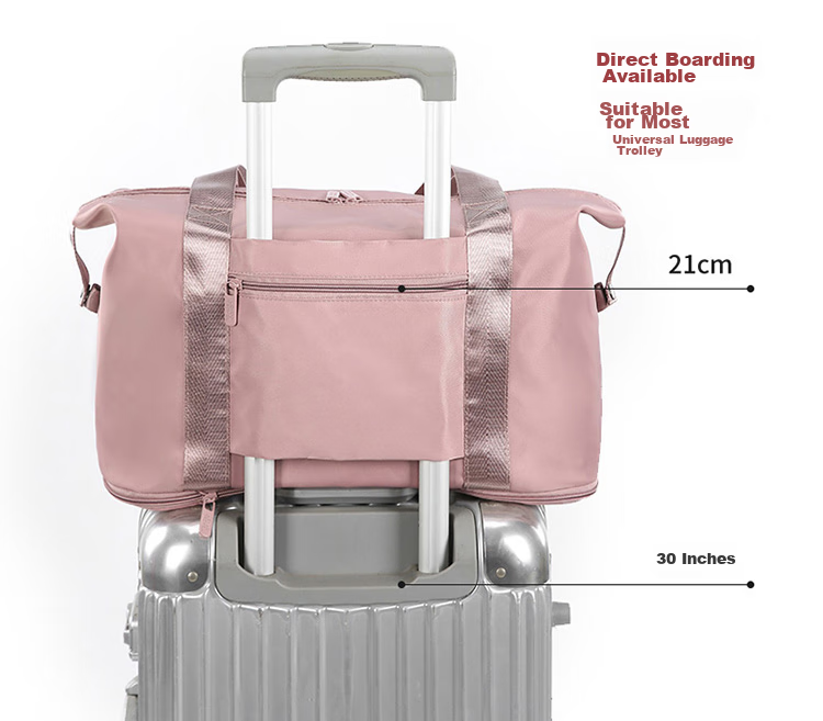 Lehuolvxing Travel Bag for Men, Handheld Large Capacity Luggage Bag, Portable with Handle, Suitable for Short Trips, Carry-On, Simple Storage Bag 14