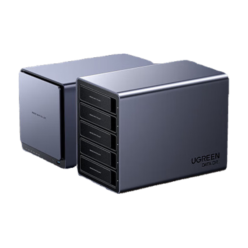 UGREEN Disk Array Hard Drive Enclosure, Multi-Bay Hard Drive Case (With RAID Storage, Temperature Control Fan), Suitable for 2.5/3.5 SATA Serial Mechanical And Solid State Drives
