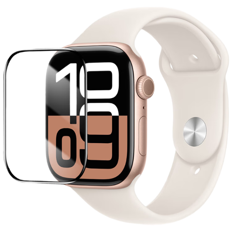 BASEUS [Edge Protection Compensation] Compatible with Apple Watch S12 Protective Film, S12 Watch Film, S11 Universal Apple Watch Protective Film, S10 Protective Film, Apple Watch Double Layer