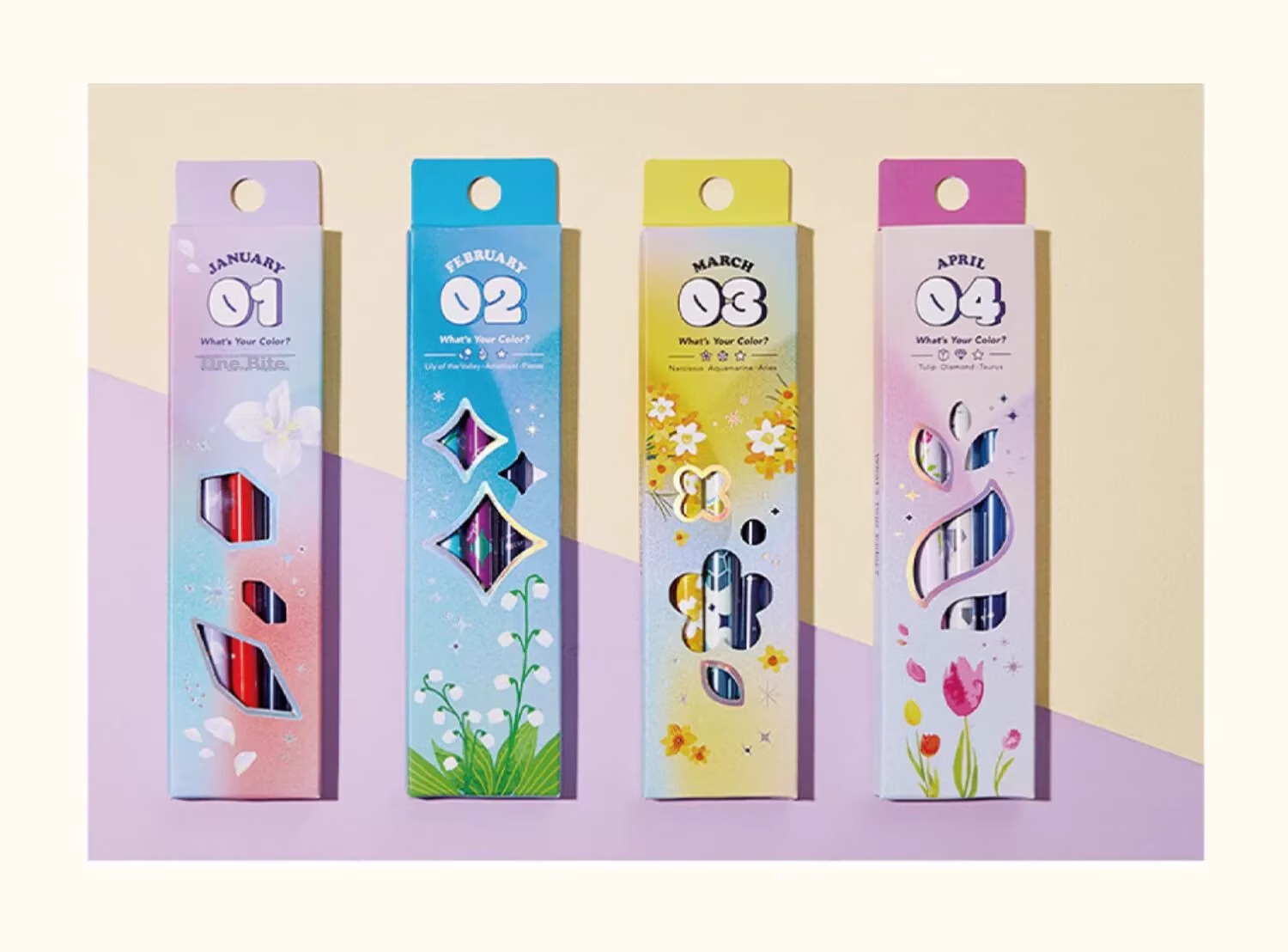 Monami 3000 Watercolor Markers, 12 Zodiac Signs, 0.4mm High-Quality Colored Water-Based Pens, for Note-Taking, Student Journaling, Line Drawing, 3-Color Set - December Watercolor Markers 3