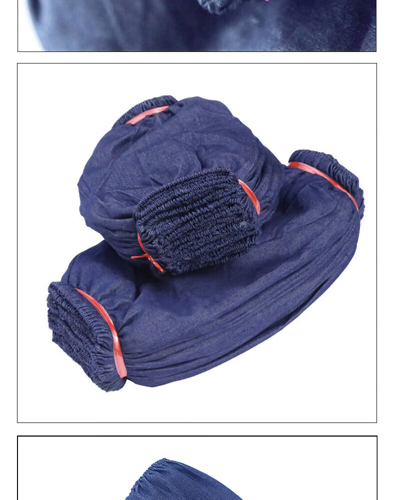 Shengfang Denim Sleeve Protectors, Welding Anti-Fouling Wear-Resistant Dirt-Resistant Denim Fabric, Thickened Sleeve Covers, Work Factory Protective Gear, 10 Pairs Pack 13