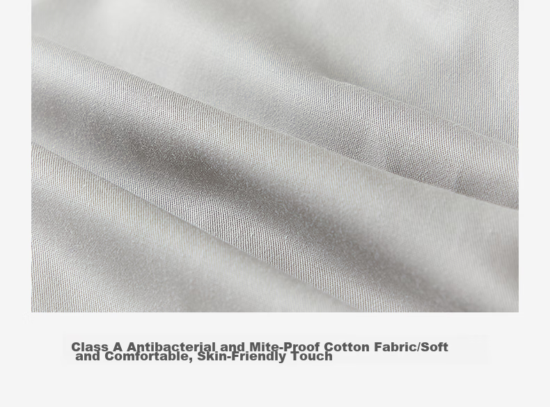 Hengyuanxiang Pure Cotton Fitted Sheet Single Piece Class A Antibacterial Full Coverage Dustproof Bed Cover Quilted Non-Slip Mattress Protector 180*200cm 28