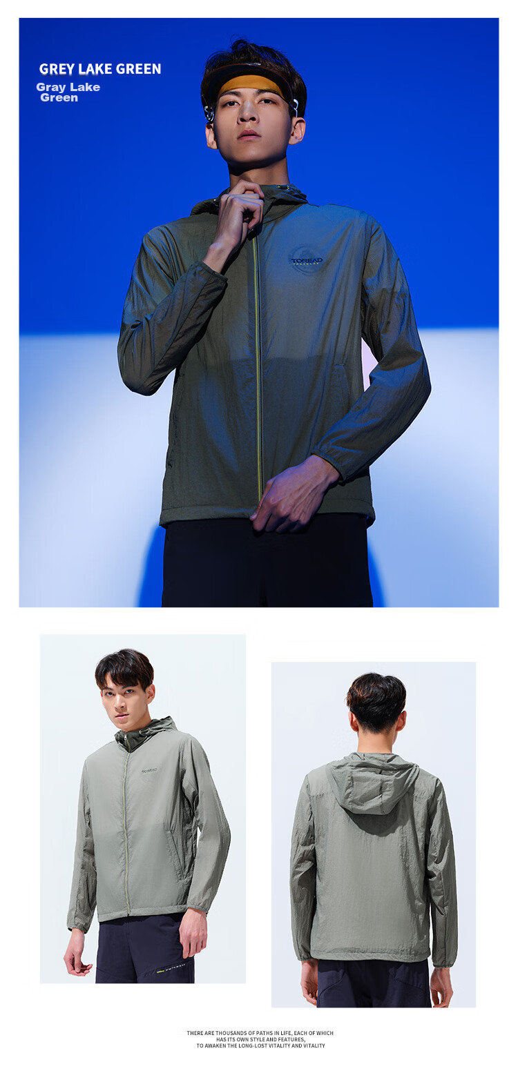 TOREAD UPF40+ Lightweight Breathable Sun Protection Jacket for Men and Women TAZJ82516 16