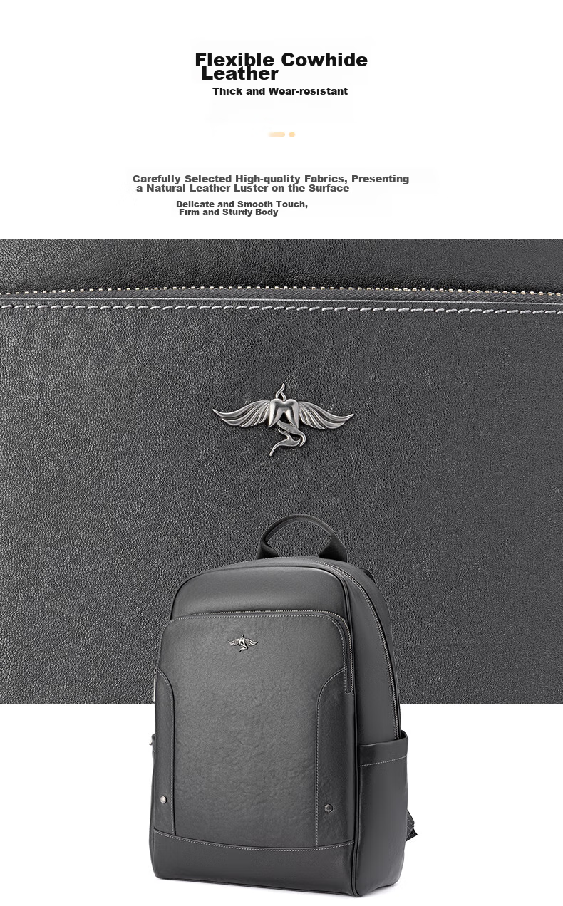 Aokang Men's Backpack, Laptop Bag, School Bag, Business Commuter Bag, Birthday Gift for Husband 5