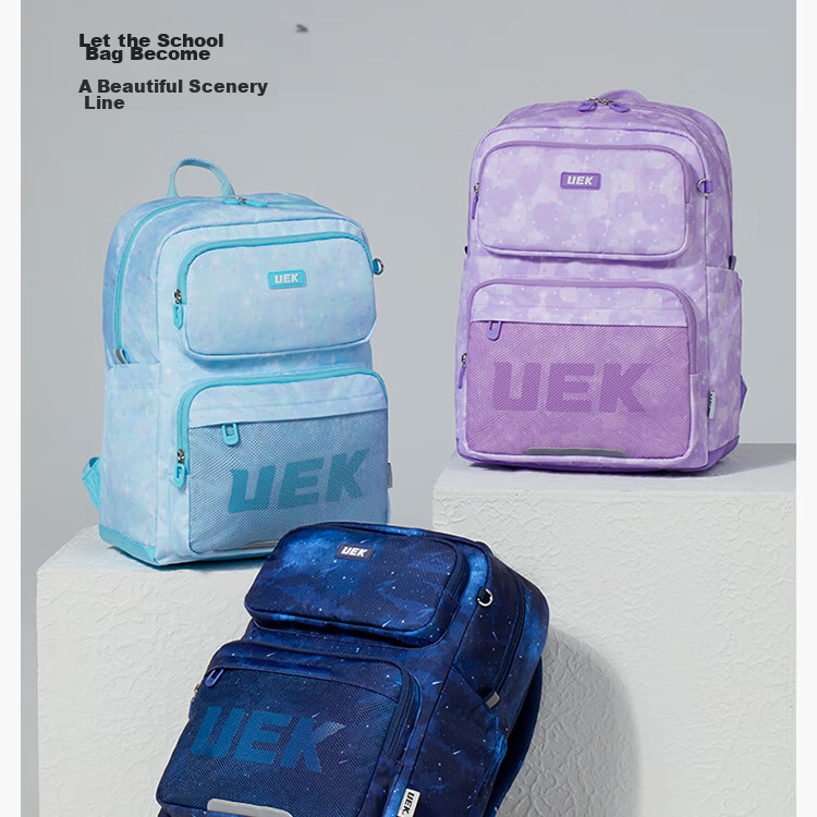 UEK Schoolbag for Girls And Boys, Grades 3-6, Lightweight, Ergonomic Spine Protection, Children's Backpack 5