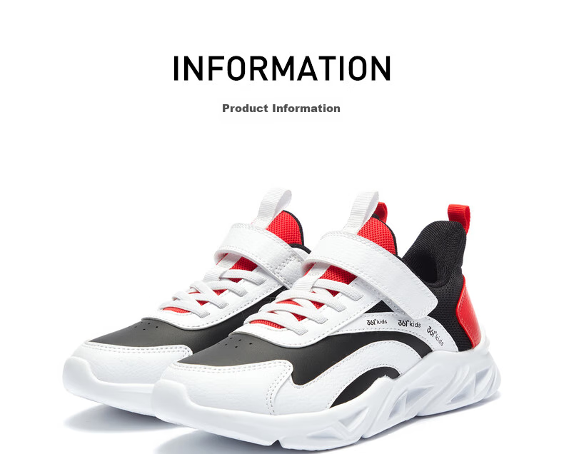 361° Running Shoes Sports Shoes Autumn And Winter Boys And Girls (3-12 Years Old) Leather Upper Windproof Running Shoes Rose Pink Color Size 35 26