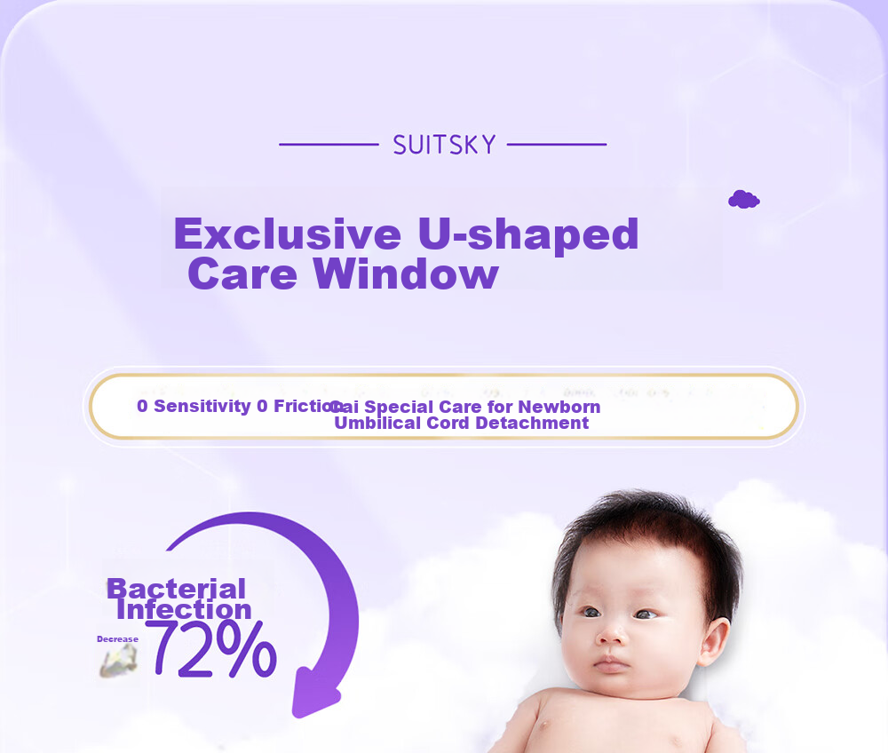 Suitsky [Ideal for Sensitive Skin], Vitamin E Pro Diapers, M Size, 24 Pieces, Sensitive Skin Diapers, Baby Diapers, Summer Ultra-Thi 6
