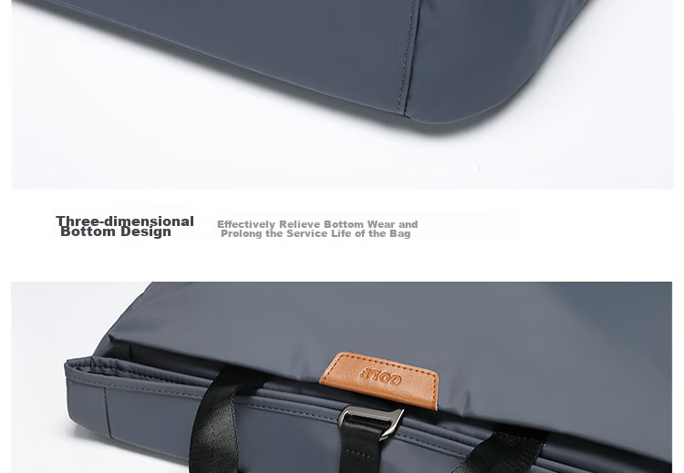 GOLF Business Briefcase, Men's Casual Large-Capacity Handbag, Can Fit 14-Inch Laptop, Fashionable Multifunctional Shoulder Crossbody Bag, 6J679424J Black 31