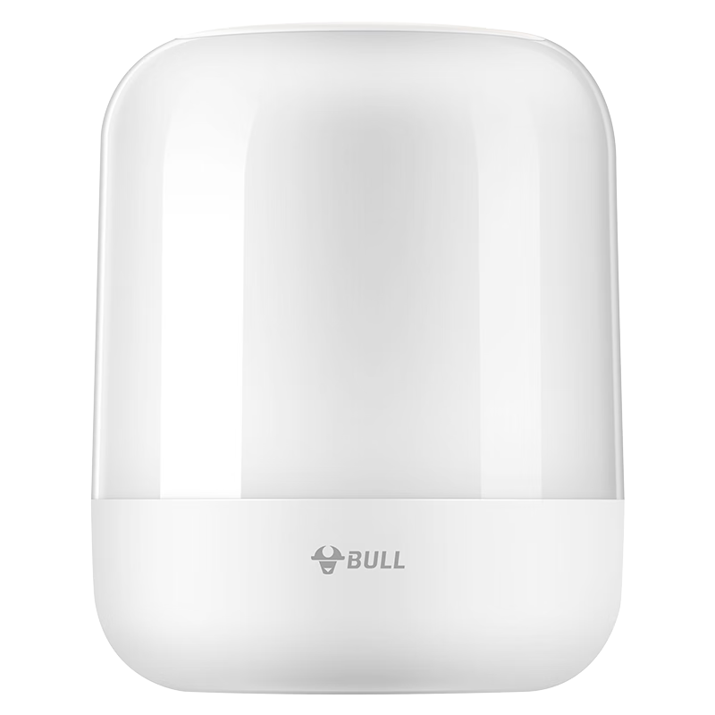BULL Bedside Baby Night Light Night Feeding Ambient Light Cylindrical Three-Level Color Temperature Stepless Dimming Rechargeable 6000mAh