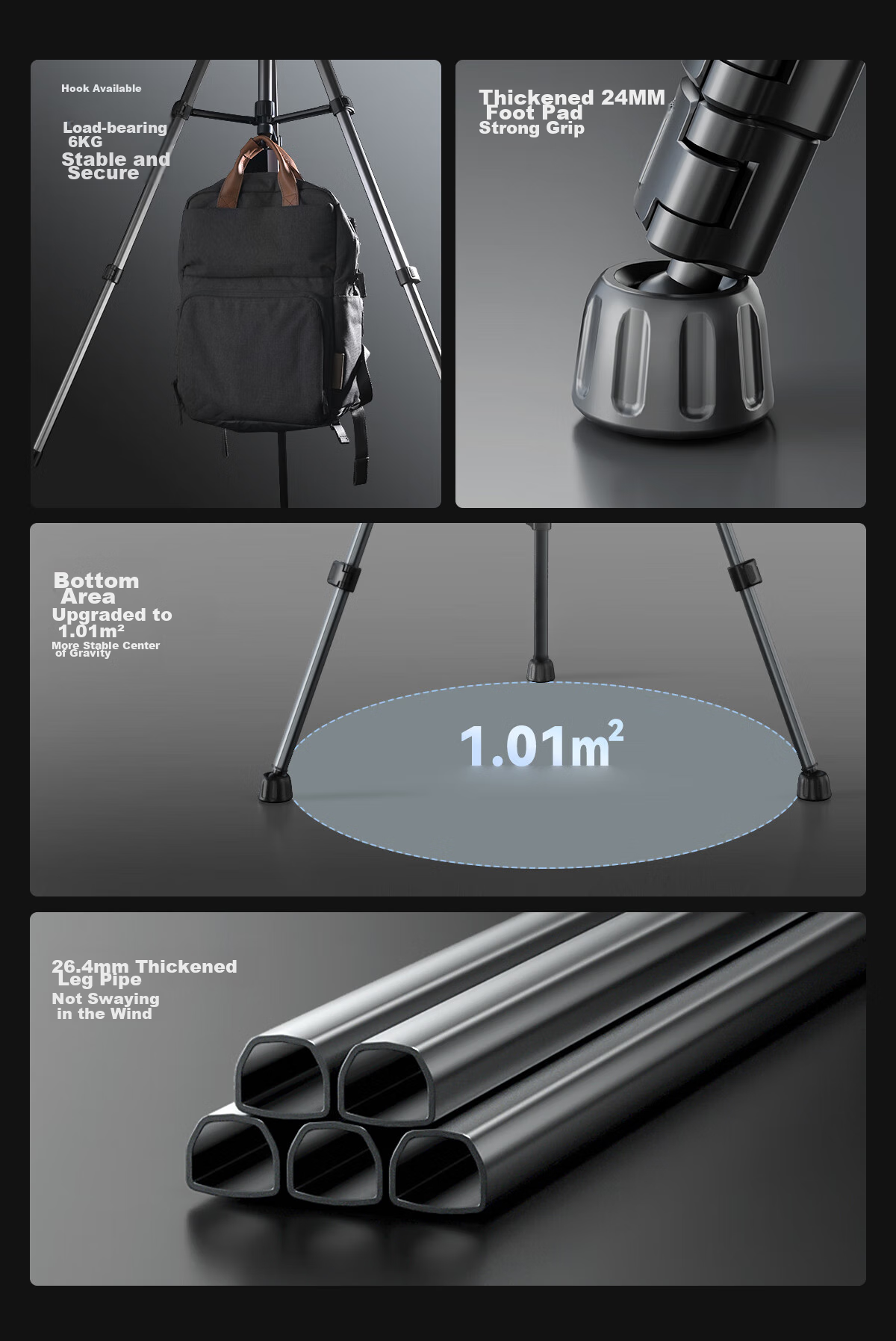 Llano Camera Tripod for DSLR, Mirrorless, Smartphone And Camcorder, Professional-Grade Support for Canon, Fuji, Nikon, Sony Pocket 4P/4/3, Yingshi Luna Portable Tripod 12