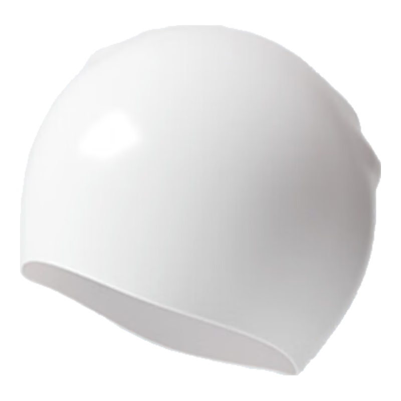 JD Original Silicone Swim Cap for Men And Women, Comfortable Fabric Swimming Cap for Long Hair, Ear Protection, Non-Binding, Non-Sticky Hair Swim Cap, Cloud White