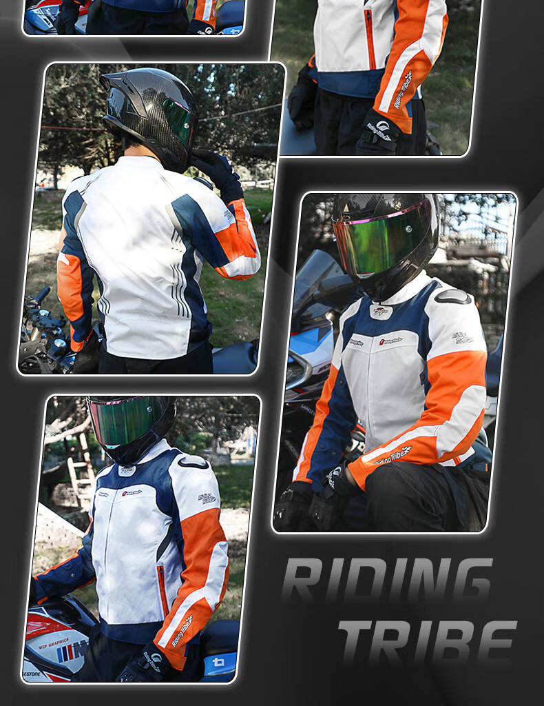 RidingTribe Motorcycle Winter Riding Suit, Anti-Fall Rider Gear, Windproof And Warm Clothing Set, All-Season Waterproof Racing Suit 11