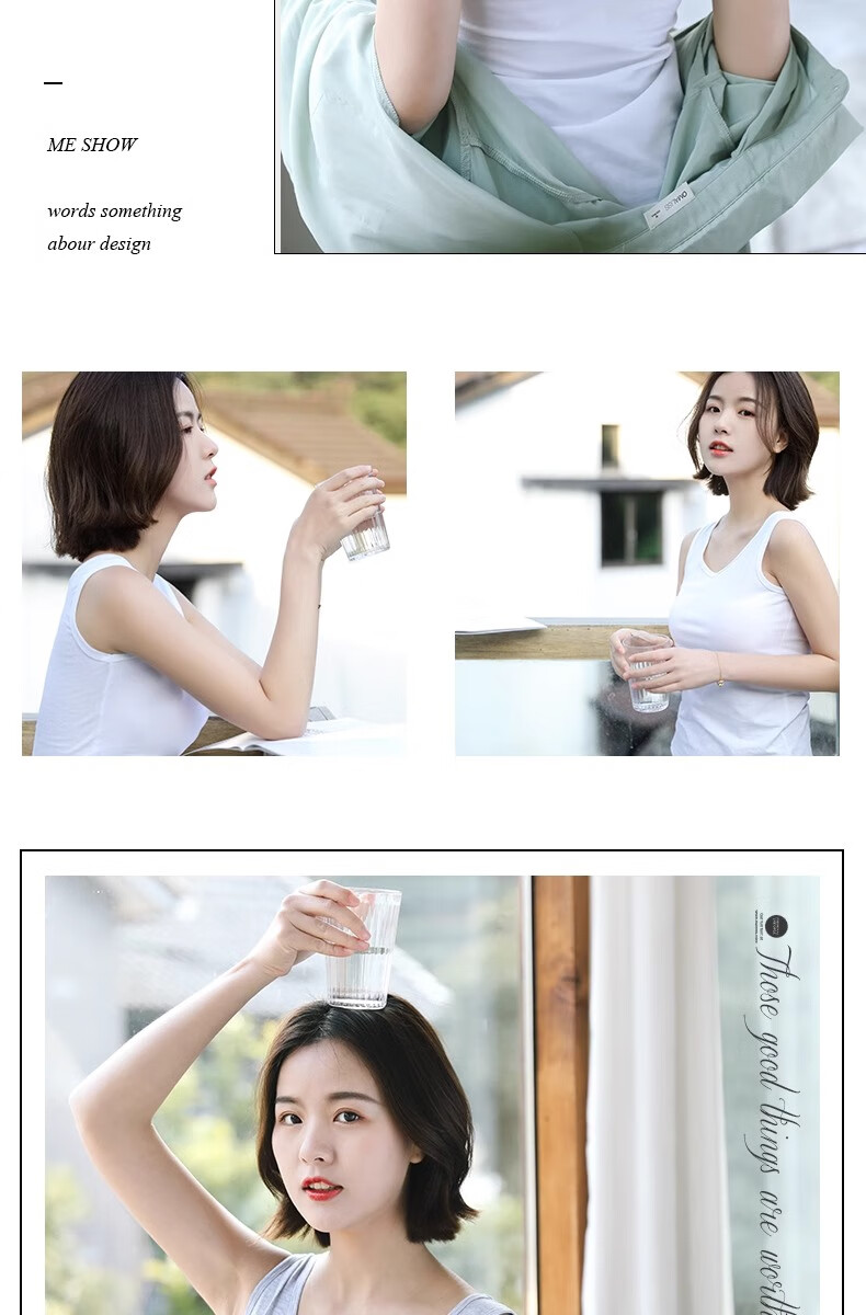 Hengyuanxiang Women's Autumn Pure Cotton Knitted Camisole, Suitable for Outer Wear, Stylish Inner Layering, Base Layer Sports Vest, Small Spaghetti Strap Top 11
