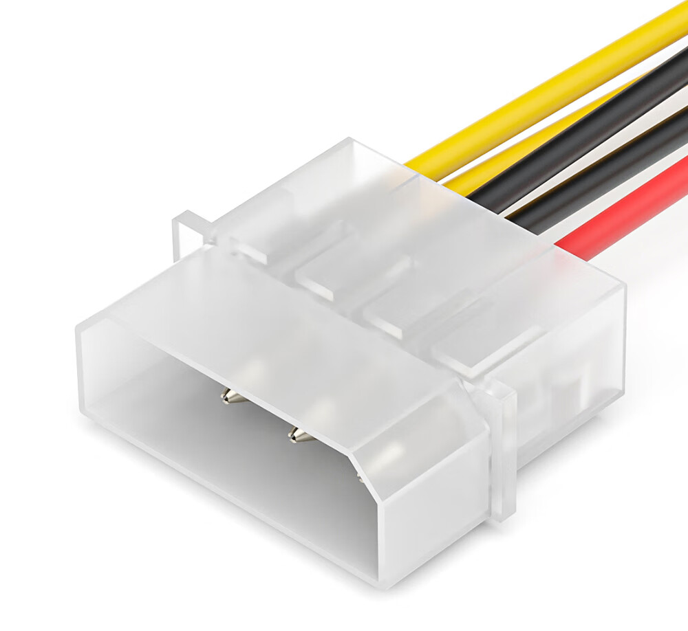 BURLEFRAN Graphics Card Power Cable, Desktop Computer Case Large 4-Pin to 6-Pin Power Supply Adapter Cable, D-Type 4-Pin to 6-Pin Reverse Power Connection Cable 12
