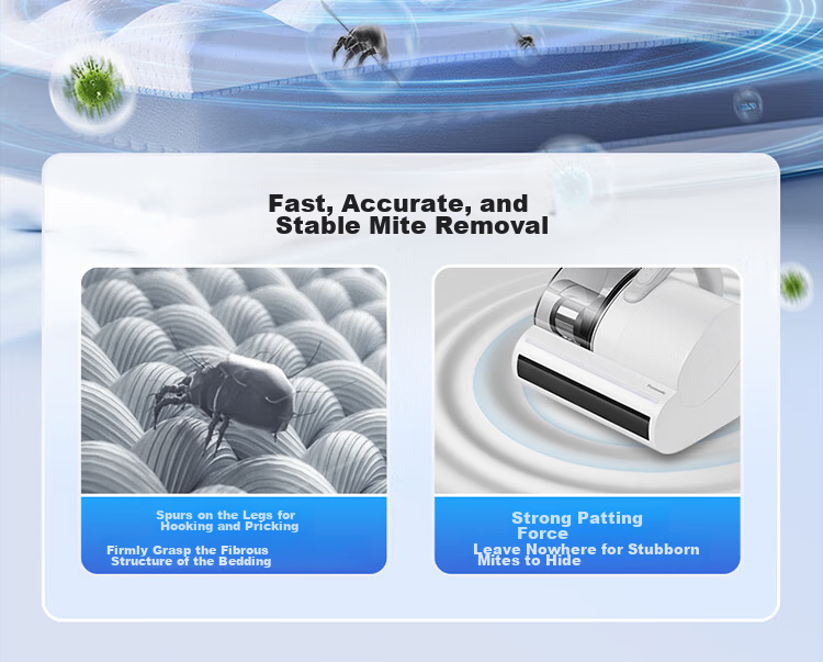 Panasonic [Cleaning Wonder] Ultrasonic Mite Remover, Bed Vacuum Cleaner for Home Use, High Suction Power, UV Sterilization, Hot Air Dehumidification, Dual Roller Brushes, Dual Beating Blades, Dual Cups MC-DC21P 6