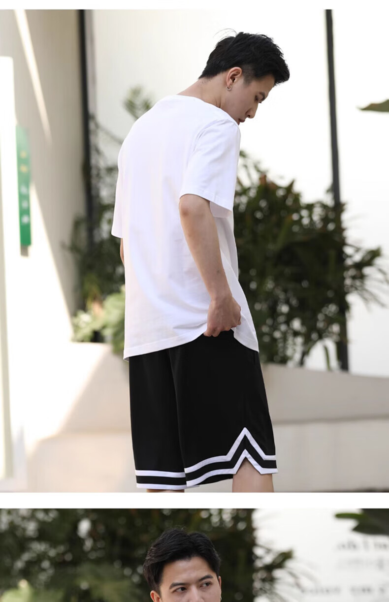 Li-Ning Men's Sports Shorts, Summer Running Quick-Dry Loose Casual Basketball Competition Pants, Training Fitness Knee-Length Shorts, XL 16