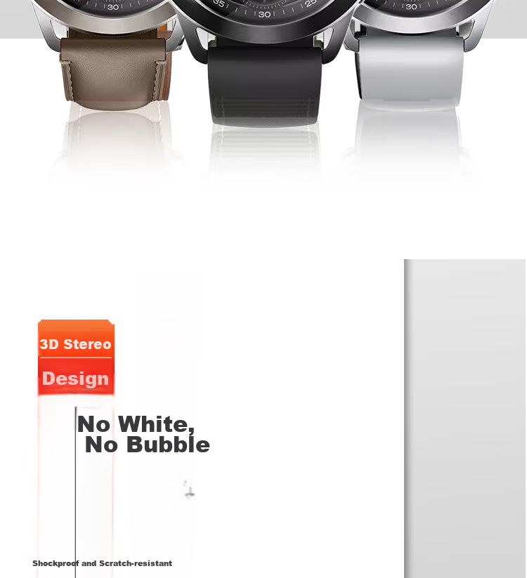 ESCASE [Three-Piece Deluxe Set] Xiaomi Watch S4 Protective Film, Watch S3 Tempered Glass Screen Protector, Full Coverage, HD Clear, Shatterproof, Fingerprint-Resistant Protective Film for 46mm Watch Face 5