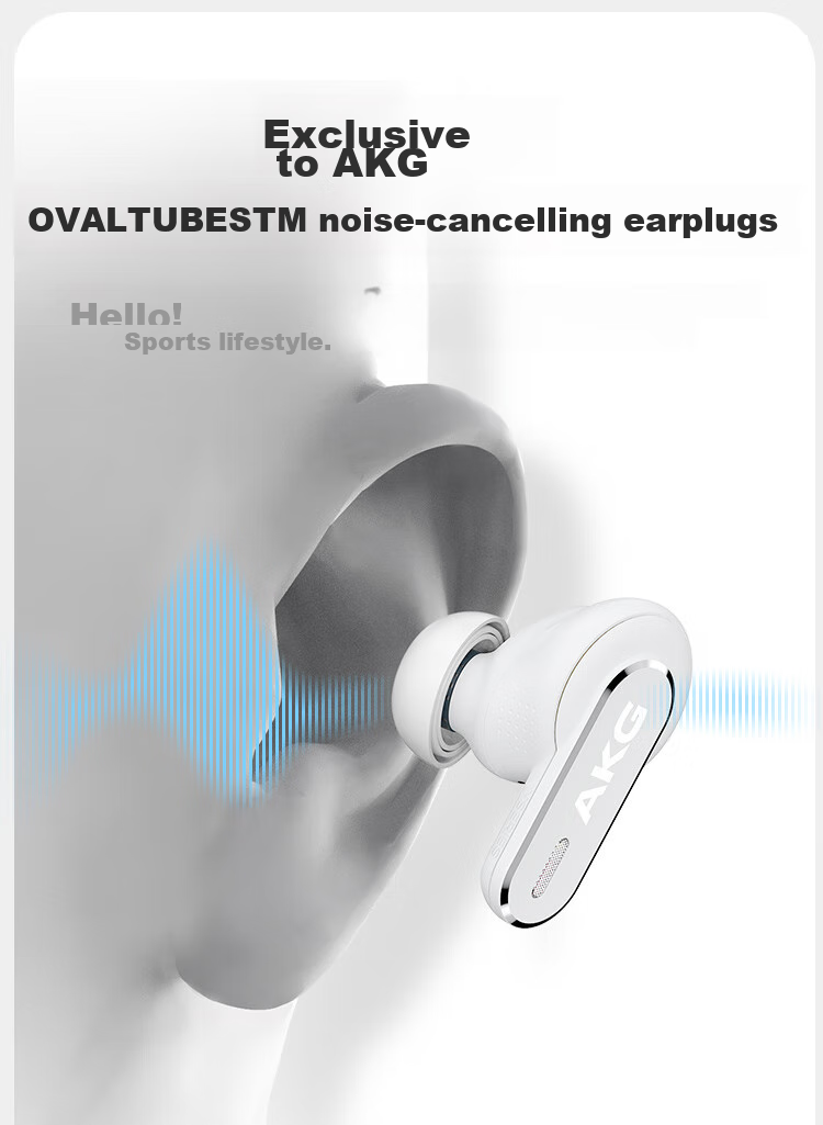 AKG N5 Wireless Bluetooth In-Ear Headphones, 2.4G Tri-Mode, Active Noise Cancellation, Gaming And Music Earphones, Compatible with Latest Apple And Huawei Models for Ultra-Long Battery Life, White 14
