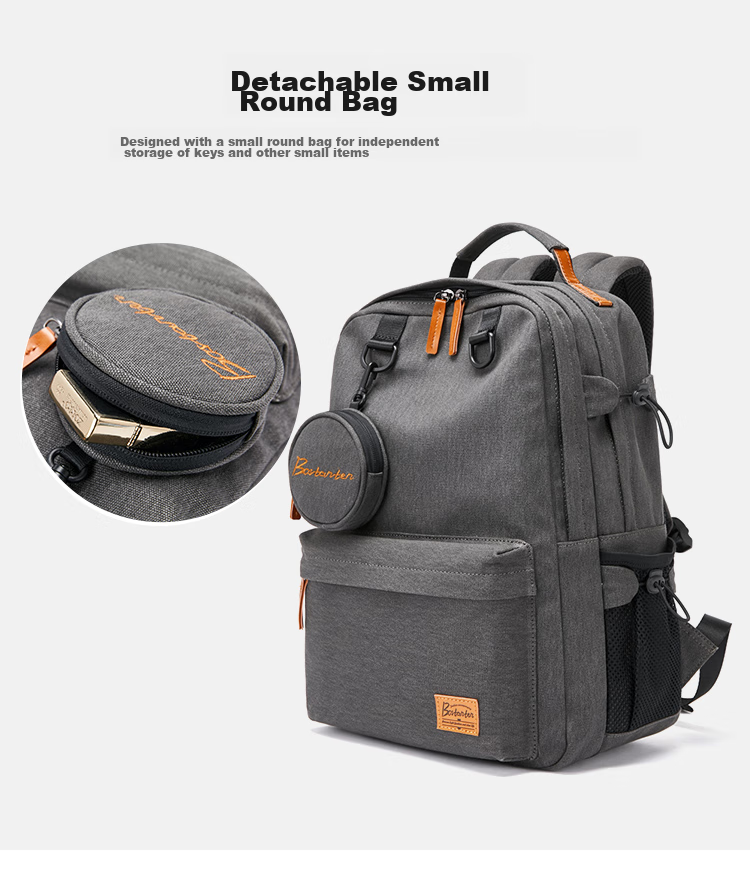 BOSTANTEN Men's Backpack, High School And College Student Bookbag, Trendy Backpack, Large Capacity Laptop Bag for Men And Wome 4