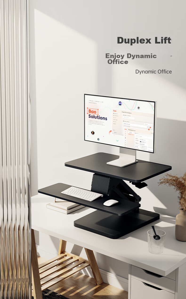 Brateck North Arc Height Adjustable Desk, Standing Office Work Standing Desk, Standing Computer Height Adjustable Stand D340 1
