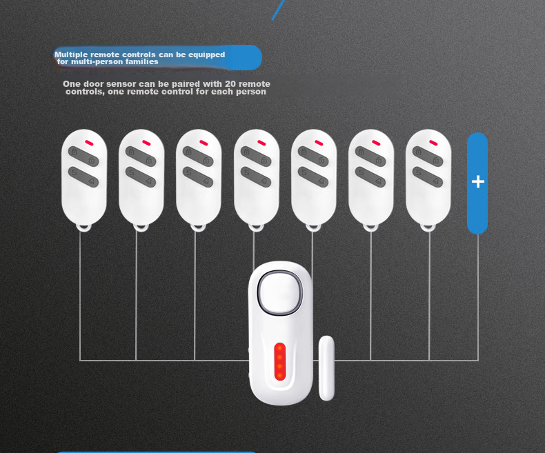 LFang KR-D2 Door Magnetic Alarm, Anti-Theft Alarm for Doors And Windows, Home And Shop Use, Wireless Remote Control Anti-Theft Device for Doors And Windows 10