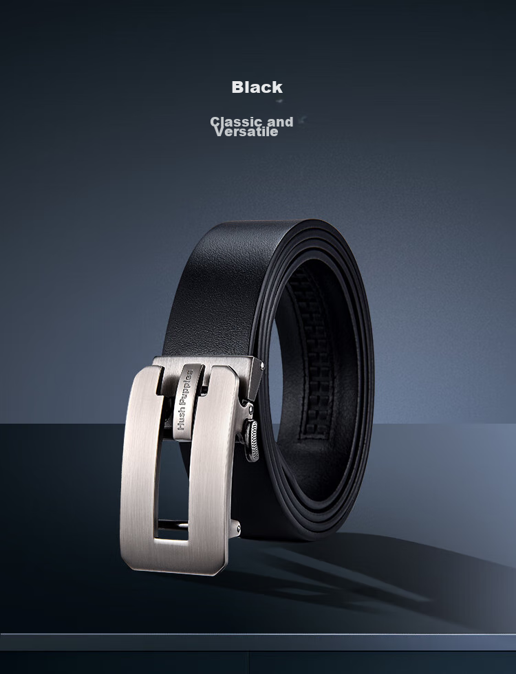 Hush Puppies Genuine Leather Belt for Men with Automatic Buckle, Business Style Waistband Gift Box Set, Birthday Present for Boyfriend Or Father 5