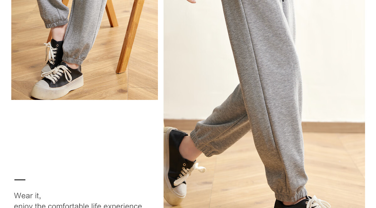 Halo Queen Women's Casual Pants with Drawstring Elastic Waist, Straight-Leg Trousers with Tapered Legs, Slimming And Versatile Sports Pants, New Product H143R1014 25