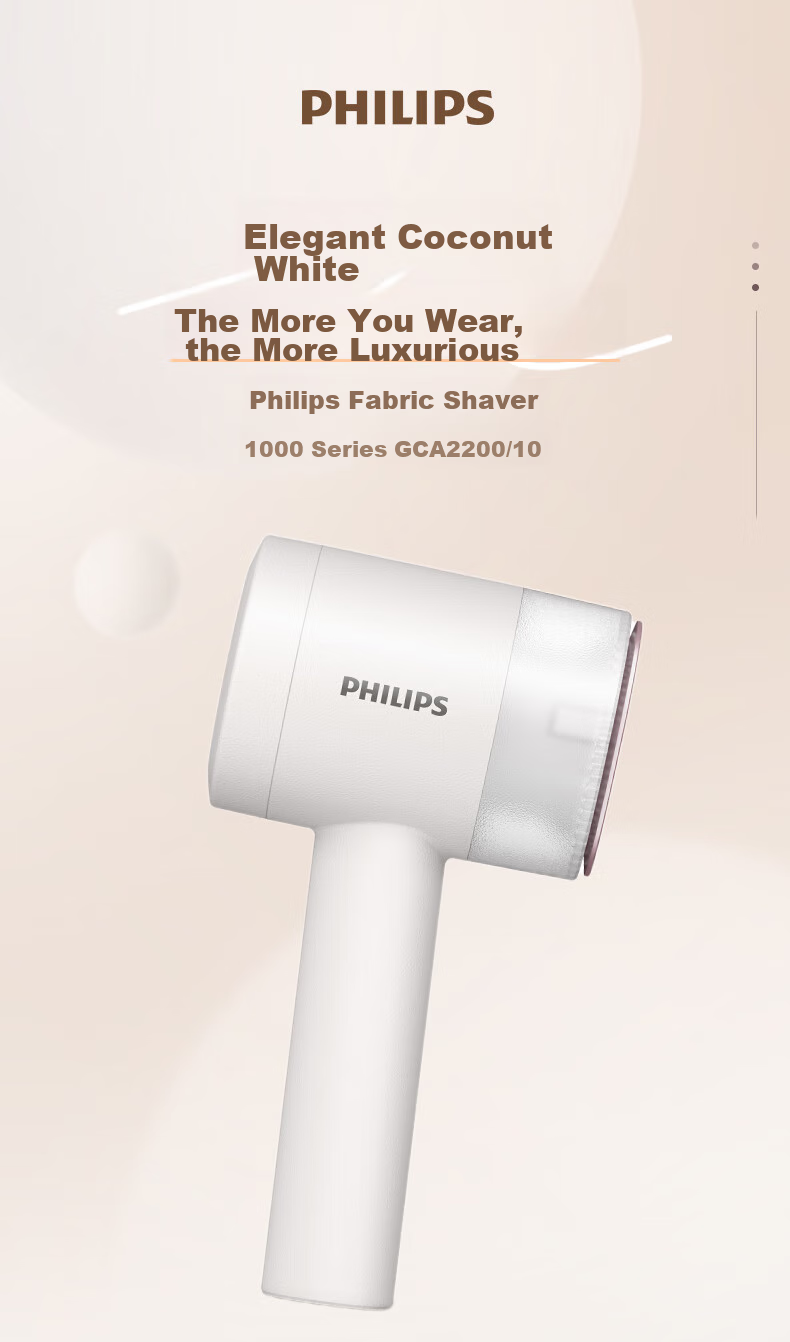 PHILIPS Lint Roller, Rechargeable Hair Remover, Ball Remover for Clothes, Home Use Ball Trimmer GCA2200/10, Autumn And Winter Lint Remover, Gift 1