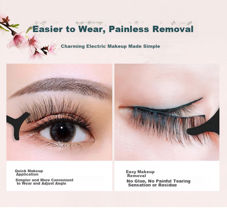 UPLUS Sharpened 3D Natural Dense False Eyelashes, One-Piece Style, 3 Pairs, 04 Full-Length Eyelashes, Hard Stem, Cosplay Stage Makeup 10