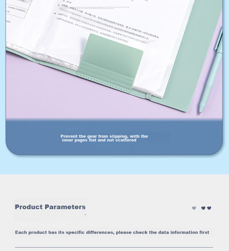 Deli A3/30-Page Document Folder, File Folder, Exam Paper Insert Pocket, Certificate Collection Book, Prenatal Checkup Report Organizer, Sheet Music Folder, Elementary to High School PQ310-T30 Gree 14