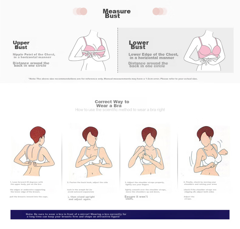 Moonbadi Women's Bra Set for Small Breasts, Push-Up, Wireless, Lift, Sexy Lace Side Support Bra for Side Boob Reductio 28