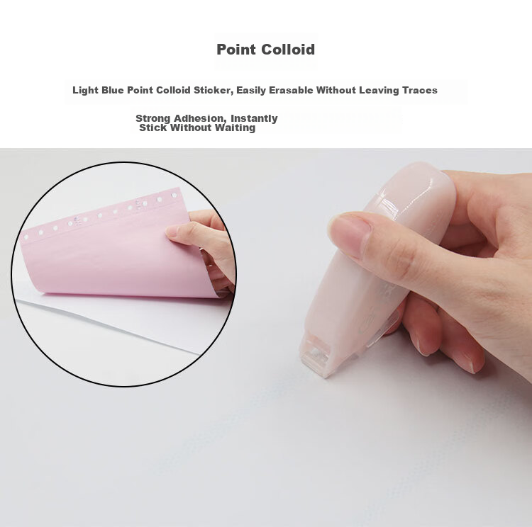 KOKUYO Campus Water Drop Dot Double-Sided Tape, Strong Adhesive, Invisible, Craft Tape (Disposable), Pink, 1 Piece WSG-D940 Attractive Appearance, Back-To Essential 5