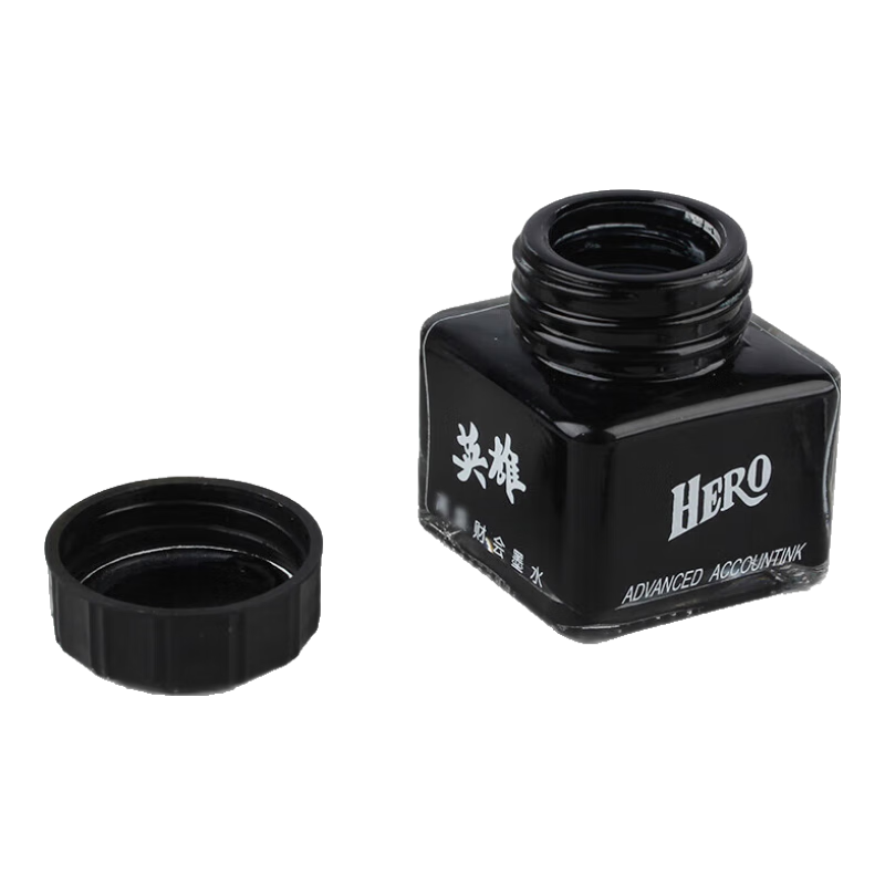 HERO Fountain Pen Ink 254 Non-Carbon Black Ink Bottle 40ml