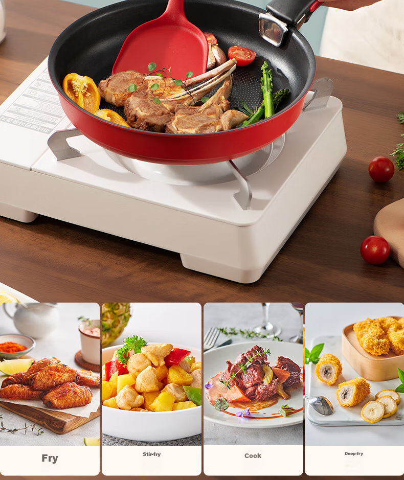Tefal Detachable Frying Pan 26cm Convertible Baking Dish Cookware Compatible with Induction Cooker And Oven, Titanium Non-Stick Pot Can Be Washed in Dishwasher 18