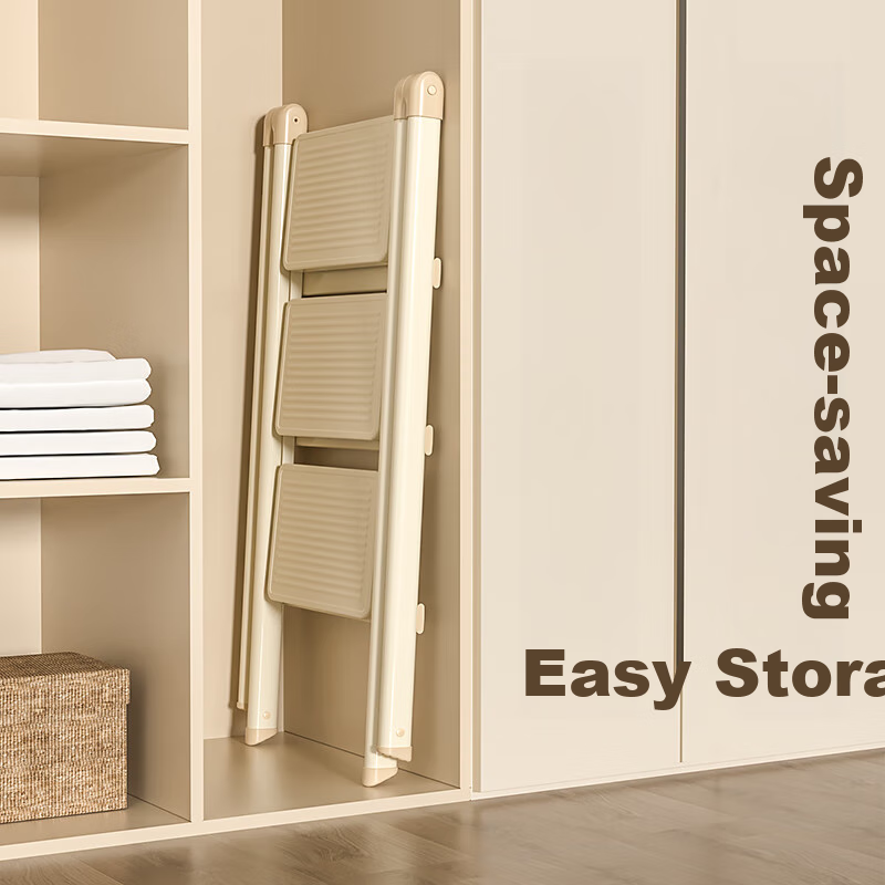 Kentai Household Folding A-Frame Ladder Telescopic Indoor Multifunctional Thickened Carbon Steel 3-Step Ladder F1W-NB3