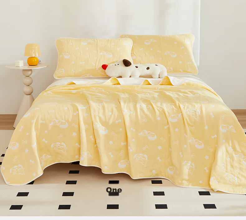 Hengyuanxiang Towel Blanket, Pure Cotton Class A Antibacterial, Six-Layer Gauze, All-Cotton Coverlet, Air Conditioning Blanket, Thickened, 3.2 Jin, Jiawang Bao Bao 11