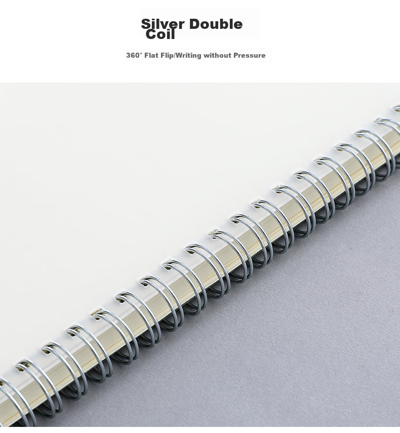 Wengu B5/80 Sheets Notebook, Spiral-Bound, Simple And Thick, for Office And Student Use, Stationery, PP Semi-Transparent Frosted Cover, Hard Shell, PPXQ001-1 (B5) Blank 11