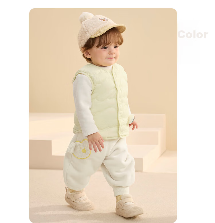 BALABALA Children's Clothing, Baby Vest for Outdoor Wear, Winter Outfit, Infant Clothes, Waistcoat, down Jacket, Lightweight, Cute, for Boys And Girls, Kids 20