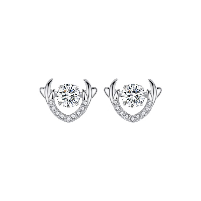 MANHE S925 Silver Stud Earrings for Women, New 2026 Style Ear Jewelry, Birthday Gift for Wife Or Girlfriend