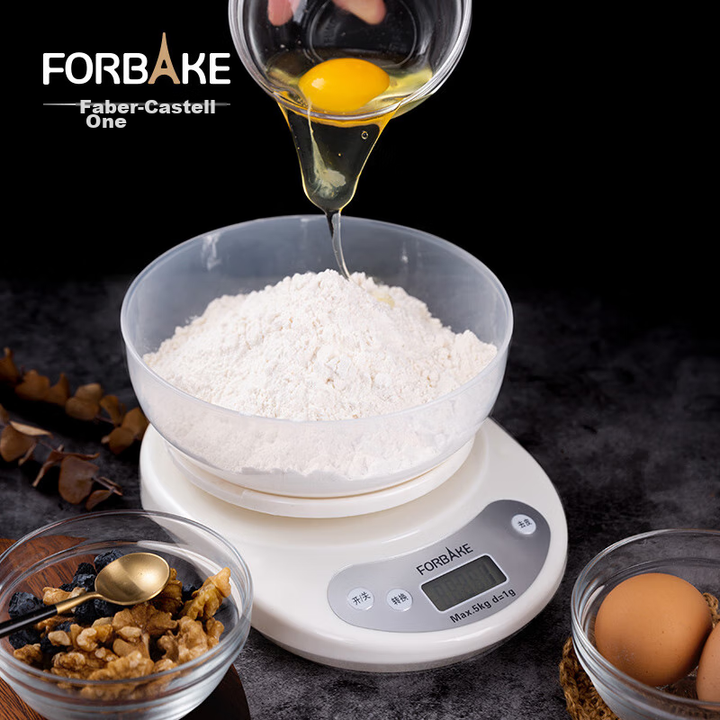 FOR BAKE Kitchen Scale, Home Use 1g Precise Electronic Scale, Baking Scale, Mini Food Scale with Tray, 5kg Capacity