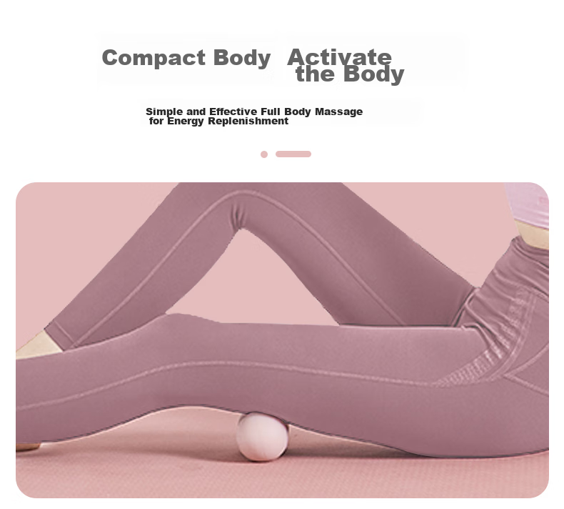 Li-Ning Peanut-Shaped Fascia Ball, Solid TPE Foot Massage, Yoga Fitness Shoulder Neck Waist Deep Muscle Relaxation Ball 5