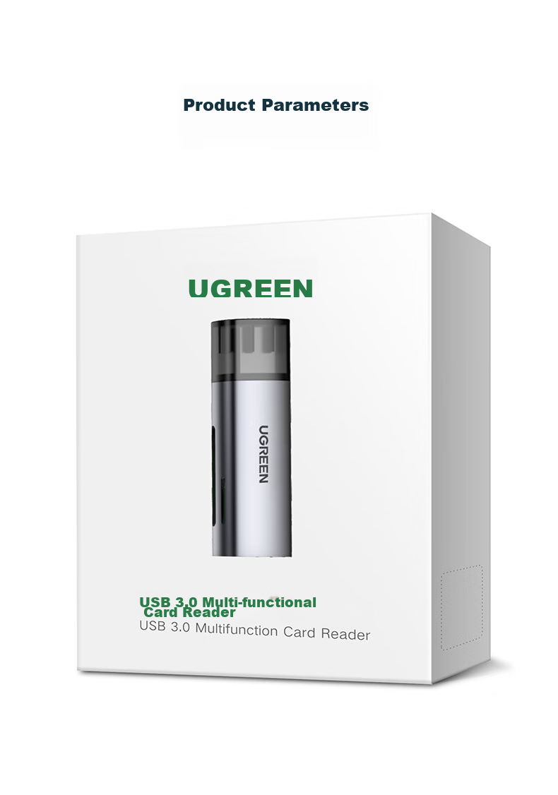 UGREEN USB3.0 High-Speed Card Reader, SD/TF Multi-In Card Reader, Compatible with Smartphones, DSLR Cameras, Dash Cams, Surveillance Storage Memory Cards, Dual Card Dual Read 60723 11
