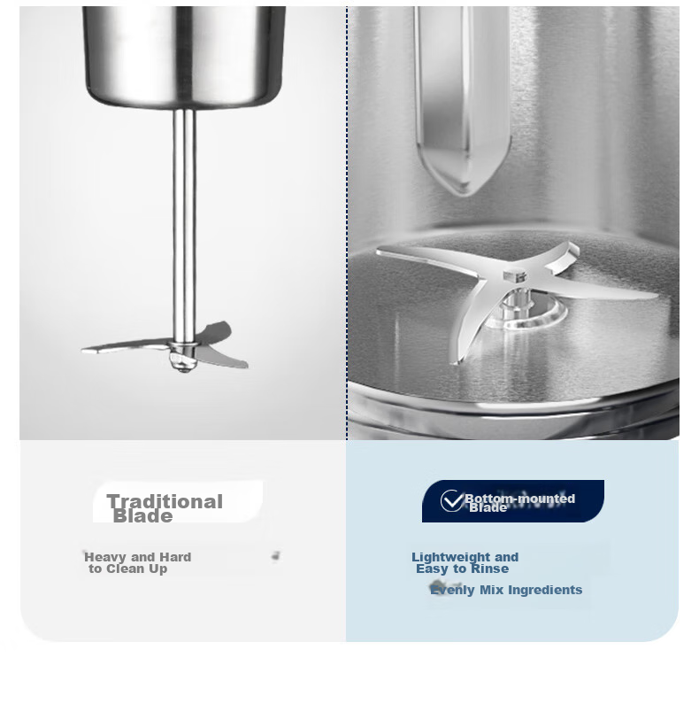 SUPOR Mini Soy Milk Maker, Home Automatic Cooking Filter-Free for 2-3 People, Programmable Multifunctional Mini Food Processor Blender DJ10B-P19E 6