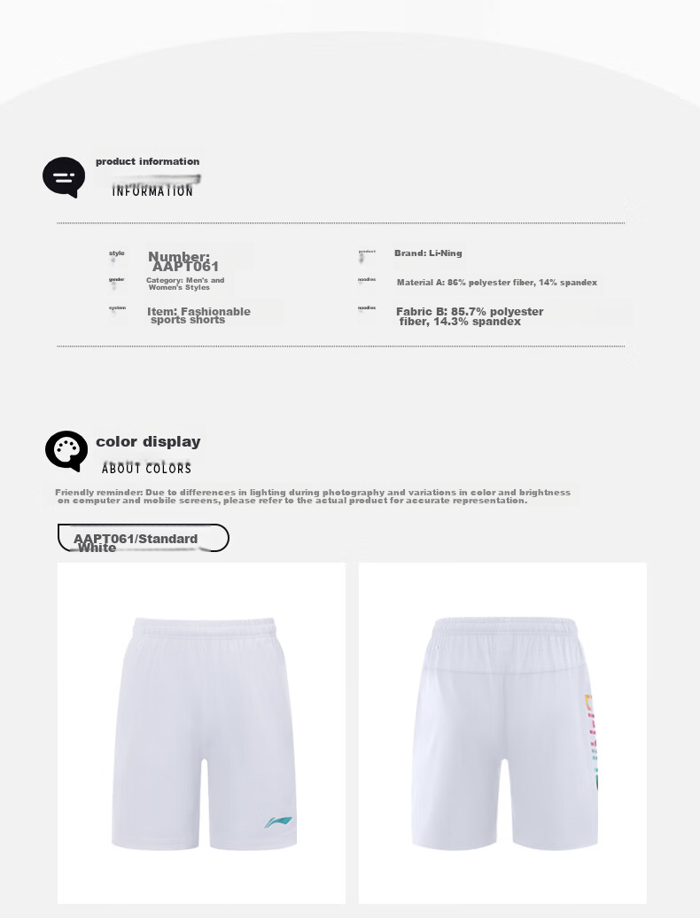 Li-Ning Badminton Shorts for Men, Spring And Summer Comfortable Breathable Sports Sweat-Absorbing Competition Training Pants, Black, Size S 12
