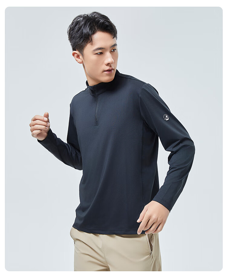 SCALER Outdoor Long-Sleeve T-Shirt for Men, Spring And Summer New Arrival, Ice Rainbow Silk Moisture-Wicking Quick-Dry Simple Running Sports Top for Wome 22