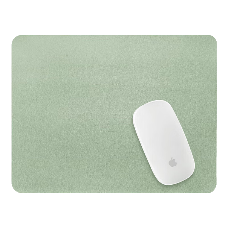 JPLAYER Mouse Pad Small Size, Office Desk Pad, Laptop Mat, Keyboard Pad, Gaming Home Mat, Skin-Friendly PU Leather Waterproof And Stain-Resistant, 300*240MM, Mint Gree
