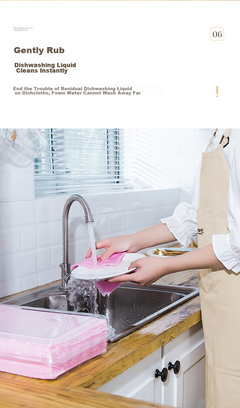 KaYIN Disposable Lazy Cleaning Cloth, Dishwashing Cloth, Food-Grade Kitchen Paper Towel, for Fresh Produce And Deep-Fried Foods, Absorbs Oil And Water, 100 Sheets 9